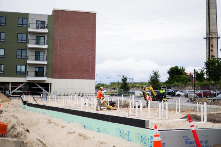 Reveler Celebrates Final Phase of Construction at The Levee