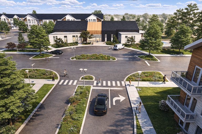 A 200-unit luxury apartment complex is under construction in Westbrook